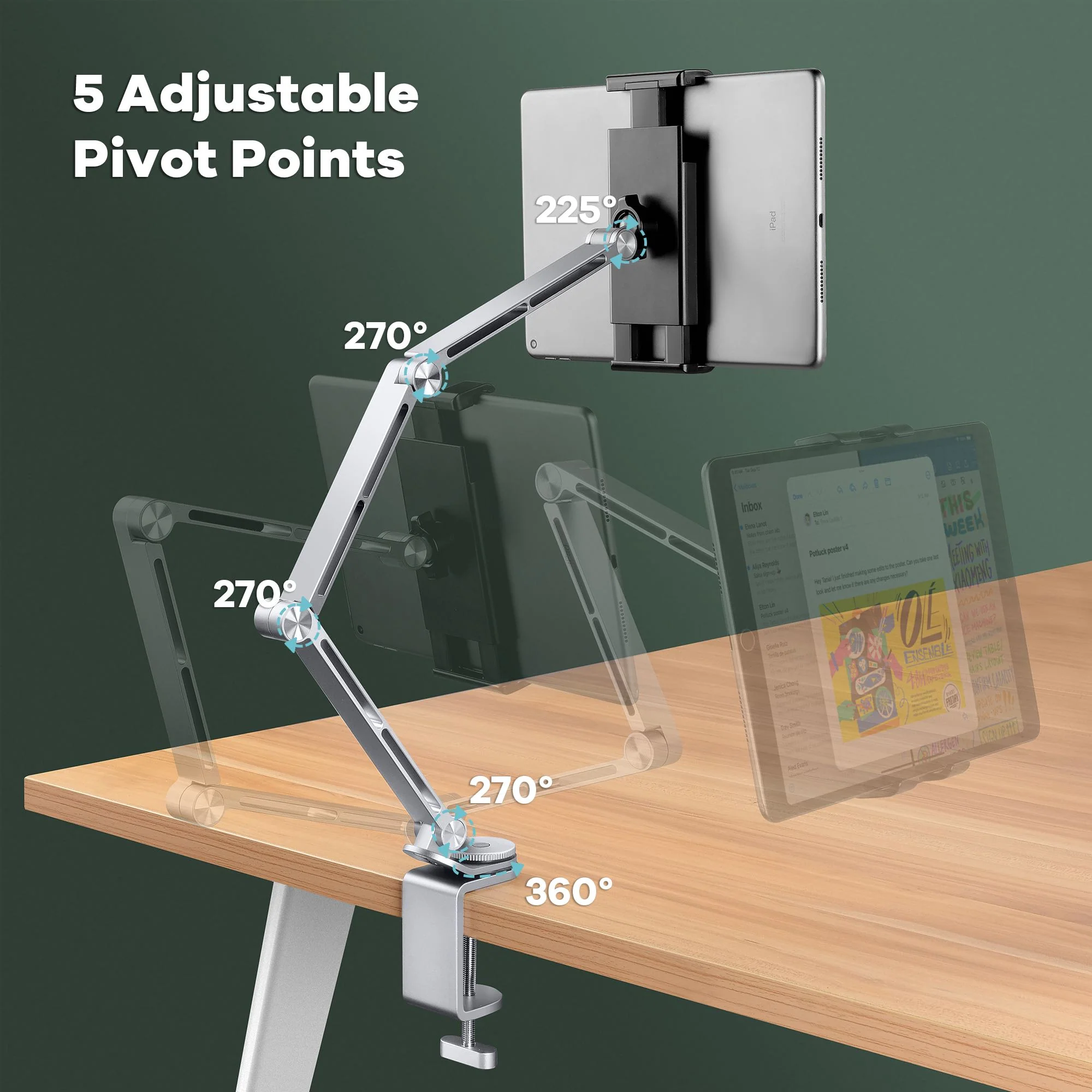 PivotPro Desk Mount for Tablets & Phones - Image 3