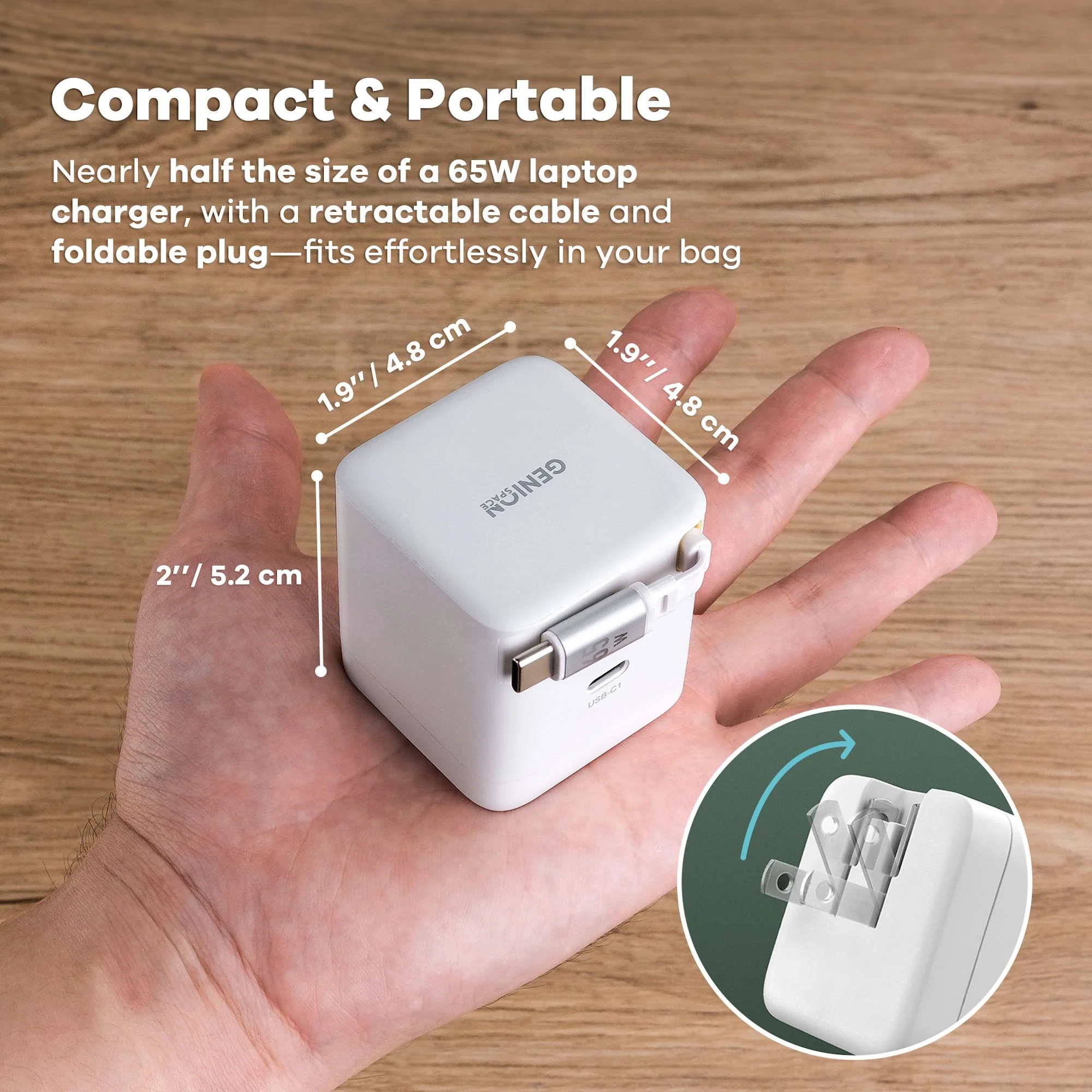 Retract&Go 65W USB-C GaN Charger - Image 7